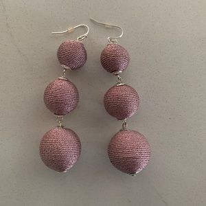 Metallic Mauve Earrings